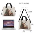 thumbnail image 3 of 16" Laptop Briefcase for Work Travel Laptop Shoulder Bag Carrying Handbag Laptop Case Cow and Christmas Gifts, 3 of 8