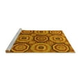 thumbnail image 2 of Ahgly Company Machine Washable Indoor Rectangle Abstract Yellow Modern Area Rugs, 6' x 9', 2 of 4