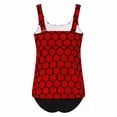 thumbnail image 6 of ZJXFGS Women's Bikini Sets,Two Piece Retro Vintage Tummy Control Swimsuit Bathing Suit 2026 Summer Modest Swimwear Tummy Control High Waisted Bathing Suit Red S, 6 of 9