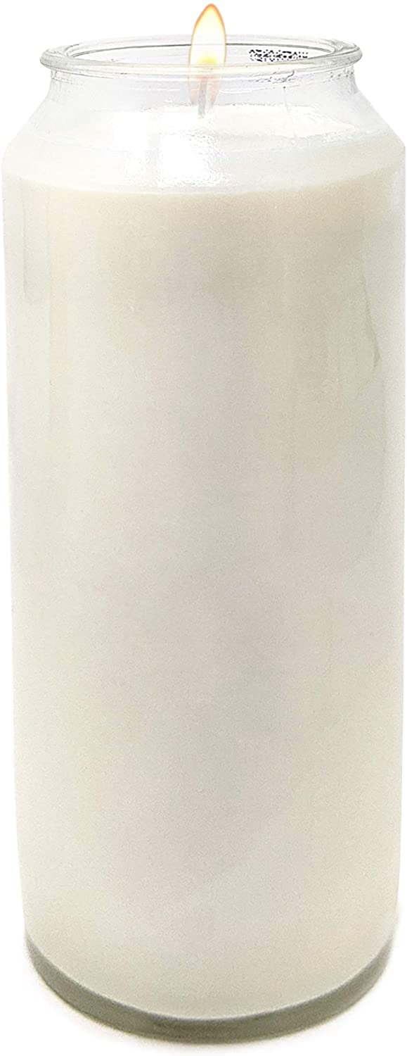 Hyoola, 9 Day White Emergency, Memorial, and Prayer Candles Glass Jar