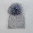 thumbnail image 1 of Gorros de invierno con pompón para bebé, accesorios para fotos de recién nacido, gorro para niño y niña, 1 of 4