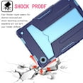 thumbnail image 3 of for Samsung Galaxy Tab A8 10.5 inch (2022) SM-X200/X205/X207 Case with Pencil Holder & Kickstand, Shockproof Drop Proof Kids Friendly Rugged Full Body Protective Cover, Navy+Blue, 3 of 4