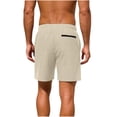 thumbnail image 5 of Yievot Athletic Shorts for Men Drawstring Elastic Waist Gym Sport Running Shorts with Zipper Pockets, 5 of 9