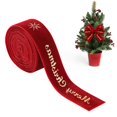 thumbnail image 2 of Christmas Velvet Wired Edge Ribbon,0.98 inch Wide Xmas Tree Velvet Wired Ribbon,Christmas Ribbon for Tree Decorations, Gift Wrapping, Wreaths, Garlands, Bows,Christmas Tree Decoration, 2 of 4