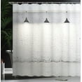 thumbnail image 4 of Ambesonne Black White Shower Curtain, Modern Minimalist, 69"Wx84"L, Black and White, 4 of 5