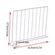 thumbnail image 5 of Bewildely Divisor de estante de armario DIY de hierro de 4 Uds para separación de espacios, divisores de estante de fácil instalación, armario Decoración del hogar blanco S, 5 of 6