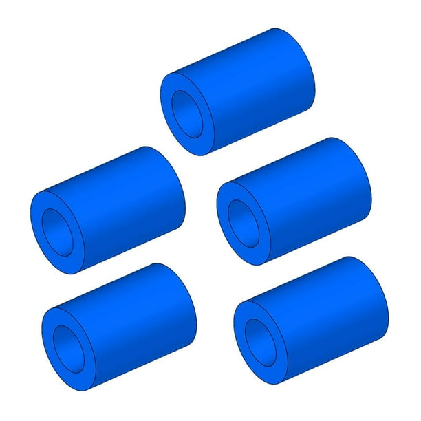 Envoltura de cubierta Del Silicón de La Película Protectora de La Protección Del Marco Del Cable de 5pcs Hecha de Silicona Azul 1