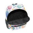 thumbnail image 6 of FORMRS School Backpack with Front Zippered Pocket 12" Student Travel Daypack, Purple Easter Eggs, 6 of 6