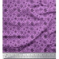 thumbnail image 1 of Soimoi Modal Satin Fabric Snowflake Artistic Print Fabric by the Yard 42 Inch Wide, 1 of 3