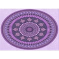 thumbnail image 1 of Ahgly Company Indoor Rectangle Patterned Bright Lilac Purple Area Rugs, 2' x 4', 1 of 6