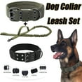 thumbnail image 3 of Outdoor Dog Collar With 5-Level Adjustable Buckle Breathable Nylon Material For Medium And Large Dogs Training All-Season Durable Pet Collar Leash Set, 3 of 3