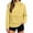 Yellow, variant on QIYAGBSA Half Zip Windbreaker for Women Hooded Pullover Kangaroo Pocket Drawstring Hem Lightweight Long Sleeve Anorak Jacket for Outdoor Runs and Weekend Wear