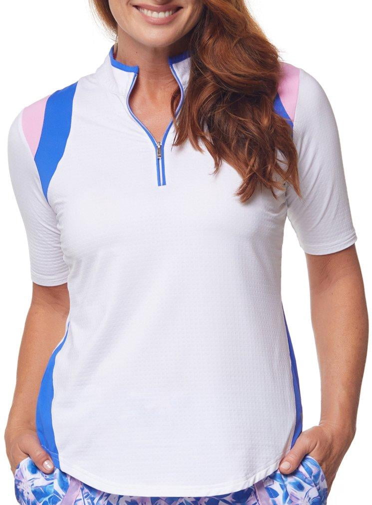 Court Womens Two Toned Golf Shirt 