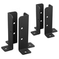 thumbnail image 1 of 4 soportes de base de anclaje para postes de terraza ajustables, kit de soportes de base para postes de cerca de madera de alta resistencia para Pe, 1 of 4