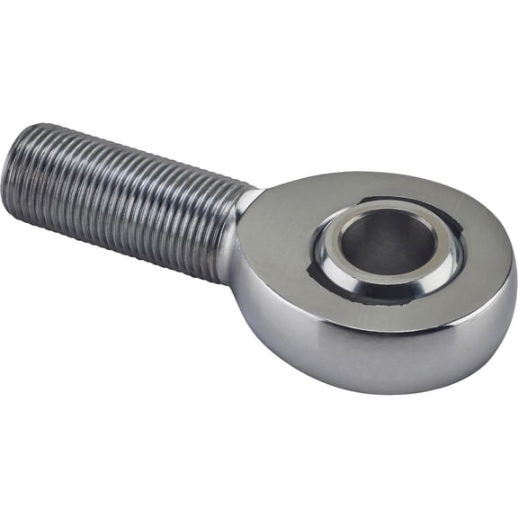 Chromoly Heim Joint Rod End, 3/4-16 LH Male Thread, 5/8" Hole, 4130 Heat-Treated Chromoly Body, Kevlar/Teflon Lined, Heavy-Duty Rod End for Steering, Suspension, Brake & Clutch Use