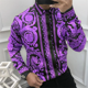 thumbnail image 3 of Camisas de lujo de moda 2024 para hombre, camisas con solapa de manga larga con estampado de imagen para hombre, camisas hawaianas casuales de fiesta callejera, tallas grandes S-5XL, 3 of 5