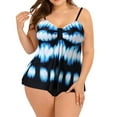 thumbnail image 2 of Tankini Tops For Women Swimwear Top Only Bathing Suits Plus Size Swimsuit Two Piece Ruffled Tankini Tummy Control, 2 of 9