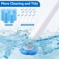 thumbnail image 4 of Disposable Toilet Brush with 48 Refills, Wall Mounted Toilet Brush with Holder, Toilet Bowl Brush Set with 1 Toilet Wand, 1 Storage Box for Bathroom Cleaning, 4 of 7