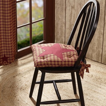 Kettle Grove Plaid Chair Pad by VHC Brands