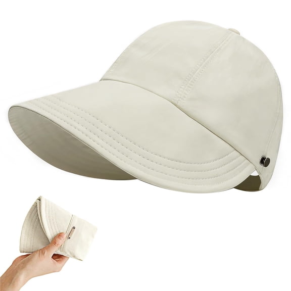 UPF 50 Womens Sun Hat UV Protection Hiking Fishing Hats Wide Brim Hat Adjustable Ponytail Packable Sun Cap