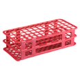 thumbnail image 2 of Globe Scientific 456510 Polypropylene Microcentrifuge Tube Rack, 16/17mm Tube, Red, 60-Place, 2 of 3
