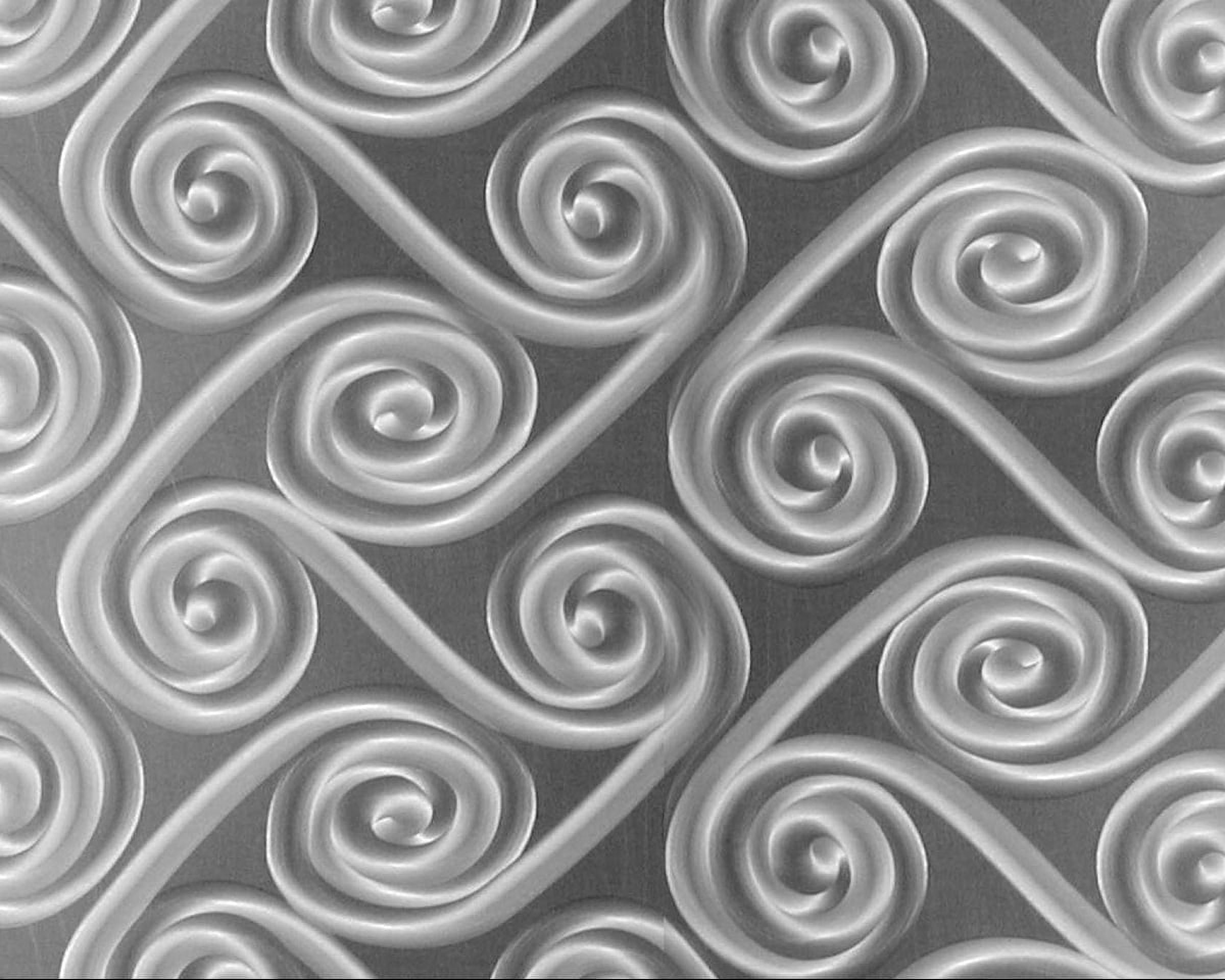 Twister Decorative Stainless Steel Kitchen Backsplash 24" x 48"