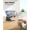 thumbnail image 3 of Dual Folding Cell Phone Stand, Fully Adjustable Foldable Desktop Phone Holder Cradle Dock Compatible with Phone 15 14 13 12 11 Pro Xs Xs Max Xr X 8, Nintendo Switch, All Phones, 3 of 6