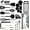 Black, variant on Kitchen Utensils Set, Cooking Utensil Set Kitchen Gadgets, Pots and Pans set Nonstick and Heat Resistant, 24 Pcs Nylon and Stainless Steel, Spatula Set, Apartment Essentials Kitchen Cookware Sets