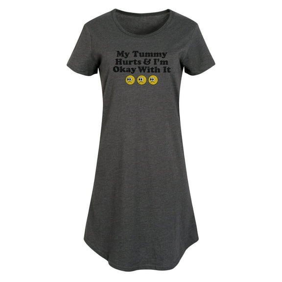 Instant Message - My Tummy Hurts; Okay With It - Women's Any Way Dress