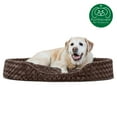 thumbnail image 4 of FurHaven Pet Products Ultra Plush Oval Pet Bed for Dogs & Cats - Chocolate, Jumbo, 4 of 10