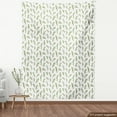 thumbnail image 3 of Branches Sofa Upholstery Fabric by the Yard, Greenish Leaves Garden Art Nature Themed Pattern on Plain Background, Decorative Fabric for DIY & Home Accents, 2 Yards, White and Multicolor by Ambesonne, 3 of 4