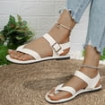 thumbnail image 5 of YOUYEDIAN Women's Sandals Summer Slip on Beach Comfortable Slippers Non Slip Casual Orthopedic Flat Shoes (White), 5 of 5