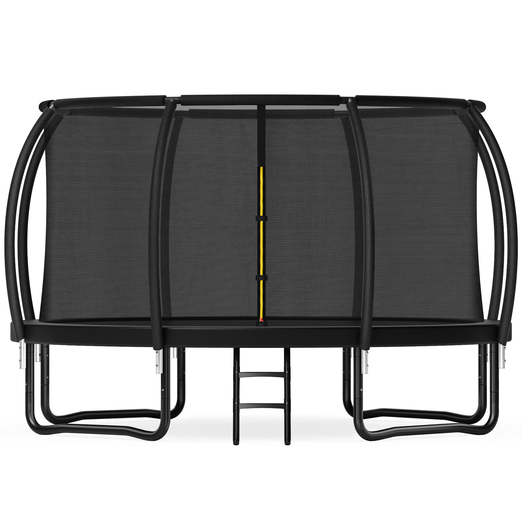 Trampoline 8FT 10FT 12FT 14FT 16FT, Recreational Trampolines with Enclosure Net and Ladder, Outdoor Anti-Rust Trampolines for Kids and Adults