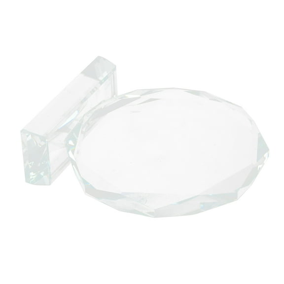 Blank Crystal Trophy Award for Employees - Clear Glass Recognition Trophy for Sports, Competitions, Kids Party Favors, Celebration Prize