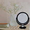 thumbnail image 5 of Home Details 7" Freestanding Vanity Mirror Rubberized 1X-10X Magnification, Black, 5 of 6