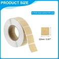 thumbnail image 2 of Uxcell Target Pasters 4 Rolls 0.87" 4000 Pcs Self Adhesive Stickers Light Brown, 2 of 6
