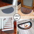thumbnail image 5 of E-view Half Round Door Mat Mud Dirt Trapper Shoe Scraper Mat Entry Mat Rugs for Front Door Low Profile Indoor Washable (One Pack), 5 of 6