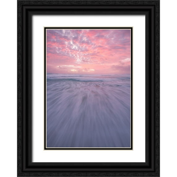 Vandewalle, Richard 11x14 Black Ornate Wood Framed with Double Matting Museum Art Print Titled - Courage