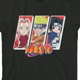 thumbnail image 2 of Naruto Chibi Team 7 Crew Neck Short Sleeve Men's Black T-shirt-Small, 2 of 7