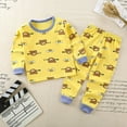 thumbnail image 2 of TANYSU Boys Outfits Sets 2PCS Sets Comfortable Round Neck Long Sleeve Casual Loungewear For Toddler Cartoon Kids Age 2-8 Loose Elastic Waist Soft Fabric Everyday Home Wear Child, 2 of 3