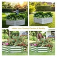 thumbnail image 6 of Sunnydaze 40.5" x 36" x 11.75" Hexagon Silver Galvanized Steel Outdoor Raised Garden Bed, 6 of 11