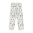 thumbnail image 3 of Vsdgher Color Ships Print Mens Pajama Pants Sleep & Lounge Pants, PJ Bottoms With elastic waistb and Pockets, 3 of 5