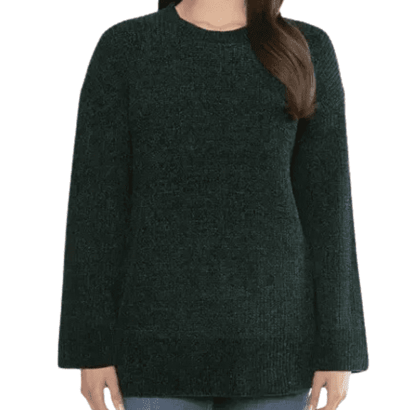 Matty M Ladies' Chenille Tunic Sweater, Hunter (Green), XXL