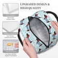 thumbnail image 3 of Balery Dachshund Dog Puppy Bolsa de Almuerzo para Mujeres, Caja de Almuerzo, Bolsa de Almuerzo Pequeña Impermeable, Tote de Almuerzo Reutilizable con Gran Capacidad, 3 of 6