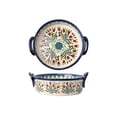 thumbnail image 1 of Multifunctional Large Capacity Baking Tray with Handle Salad Dish Home Ceramic Retro Tableware Bowl, 1 of 5