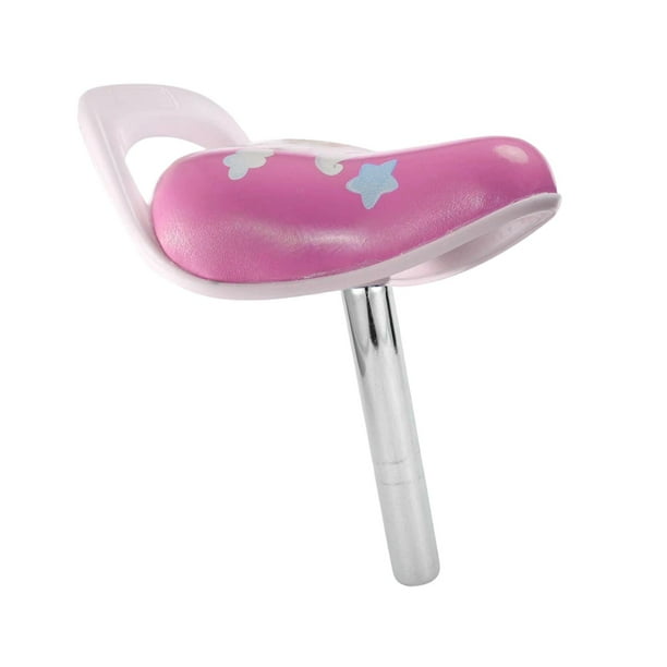 Sillín de bicicleta para niños, sillín de bicicleta de 25 mm, accesorios para tubo de asiento, sillín de repuesto Rosa