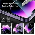 thumbnail image 2 of [2+2 Pack] We Life Compatible with iPhone 14 Pro Screen Protector with Camera Lens Protector, [9H+ Tempered Glass] [Military-Grade Drop Protection] HD Clear, Anti-Scratch, 2 of 6
