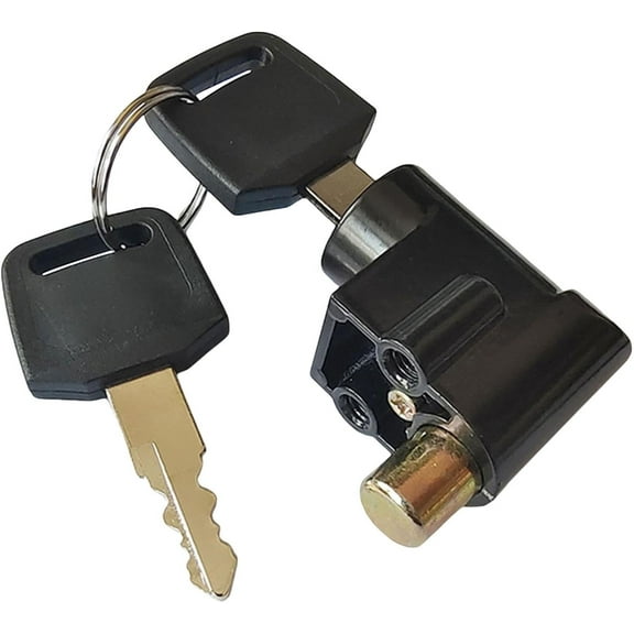 Universal Battery Box Lock for Electric Vehicles - Anti-Theft Metal Replacement Lock with 2 Keys, Fits E-Bike, Electrombile & Motorcycle
