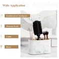 thumbnail image 4 of Shinowa Toothbrush Holder,Premium Toothbrush Organizer,Bathroom Storage Organizer for Electric Toothbrush, Toothpaste, Razor, Comb - Ink White, 4 of 8