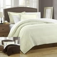 thumbnail image 2 of Chic Home QS3263-BIB-US 7 Piece Mateo Chevron Blocks Queen Quilt Set, Plum with Sheet Set, 2 of 4